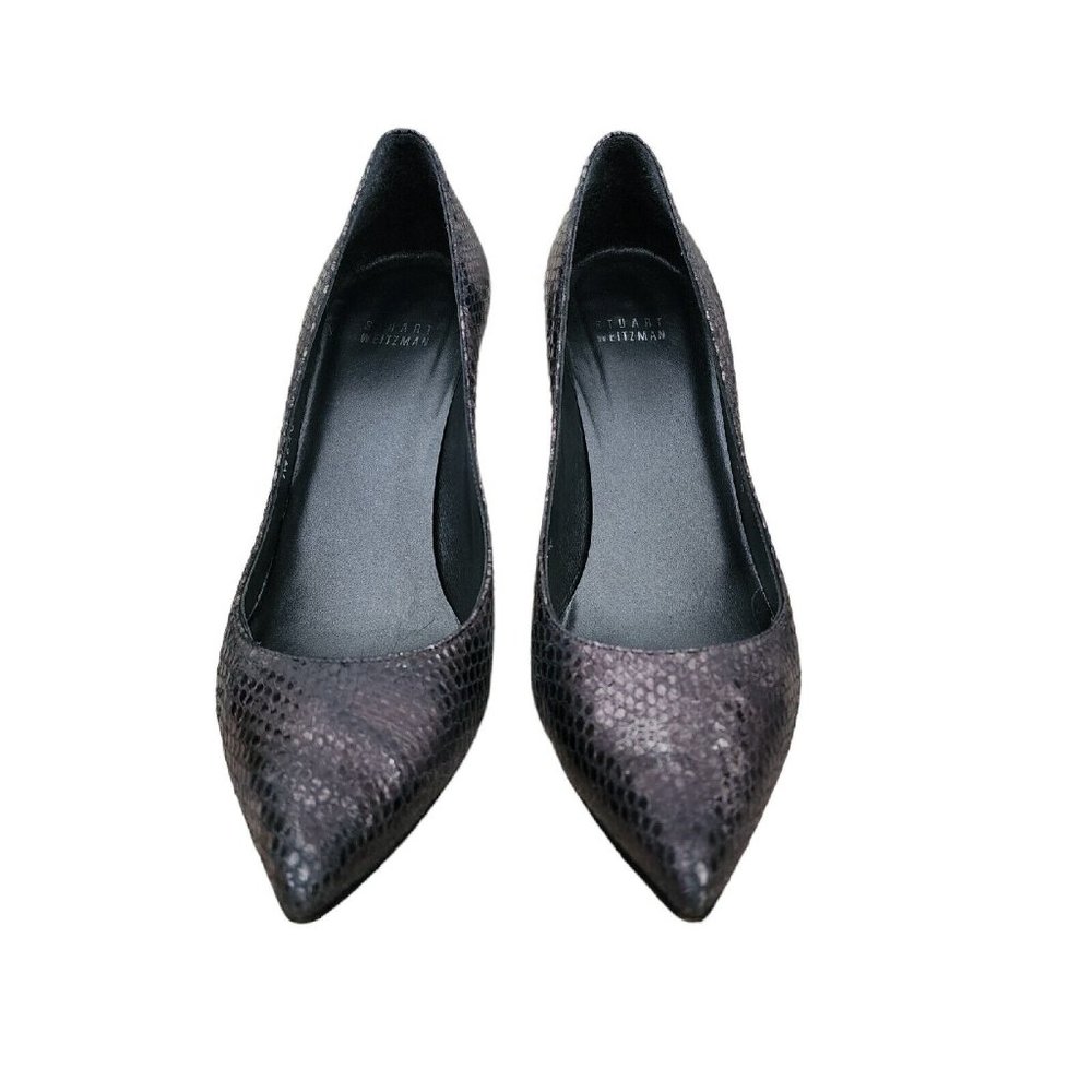 Stuart Weitzman Python Snakeskin Pumps 8.5 - Picture 3 of 5